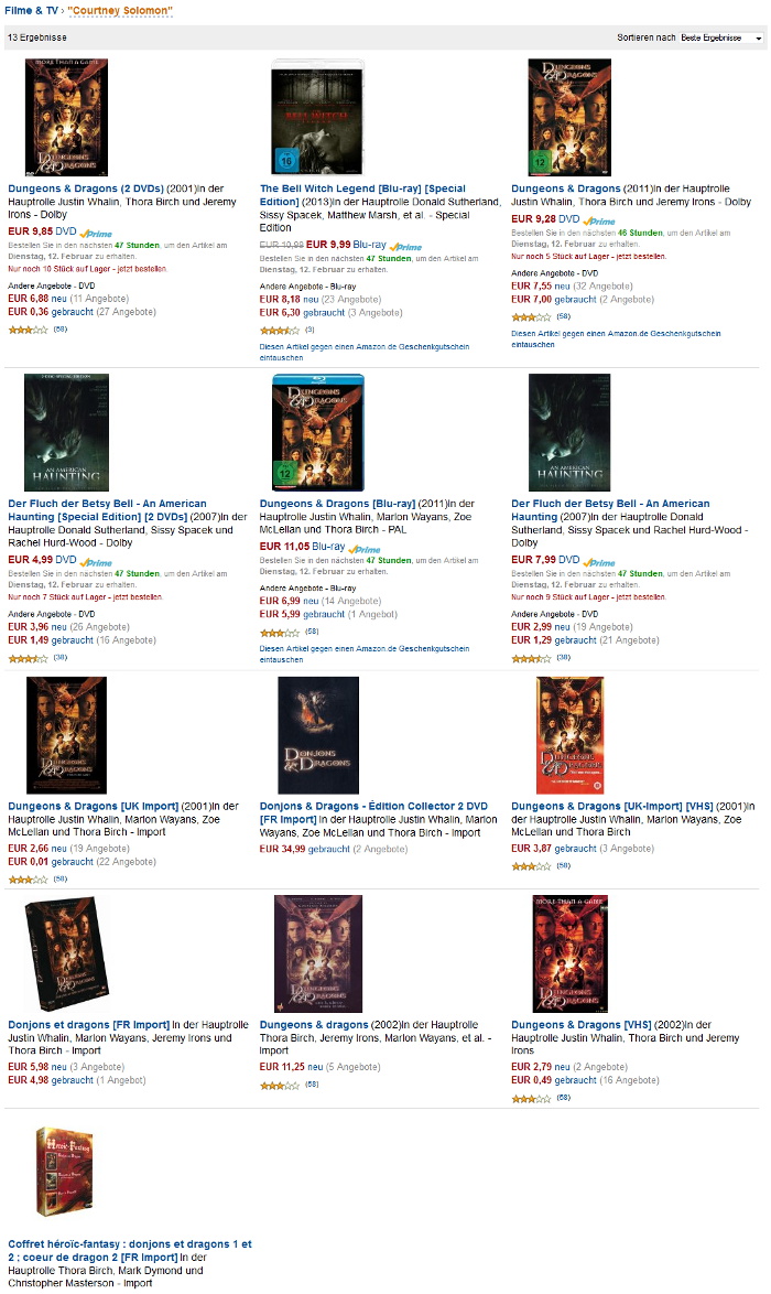 Amazon-Gestöber - #2 - Zufällig identisch