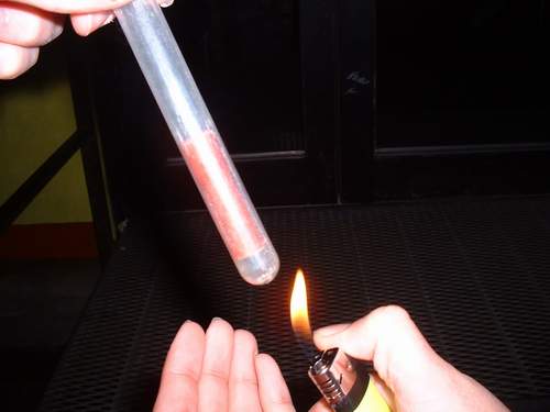 Burning Reagenzglas #2