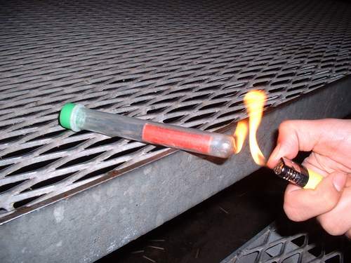 Burning Reagenzglas #2