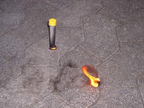 Burning Reagenzglas