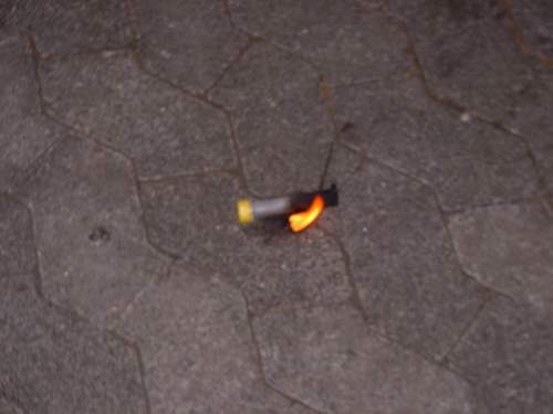 Burning Reagenzglas