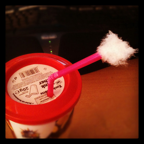 Trinkzuckerwatte
